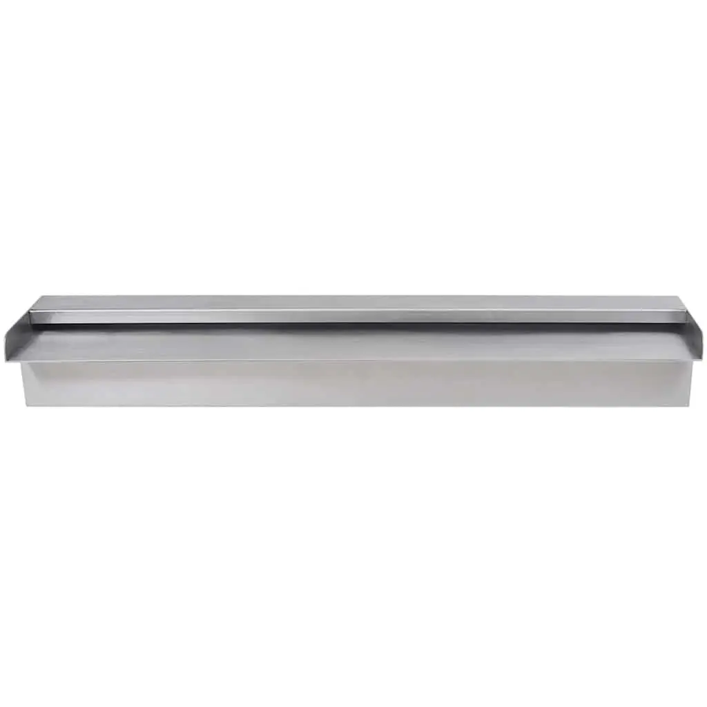 Rectangular Waterfall Fountain Water Feature 60cm Silver