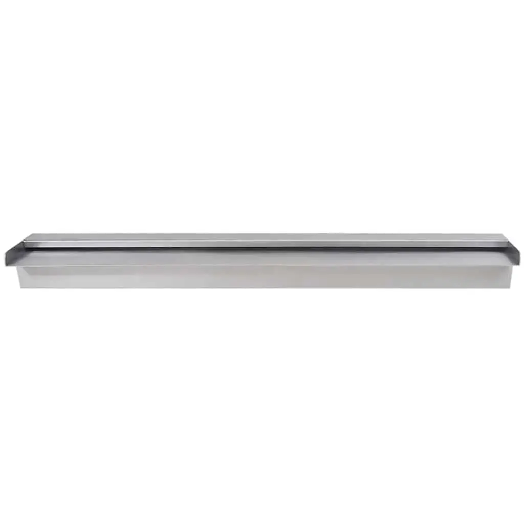 Rectangular Waterfall Pool Fountain Water Feature 90cm Silver