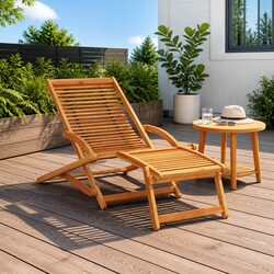 Comfortable and Practical Sun Lounger for Outdoor Use
