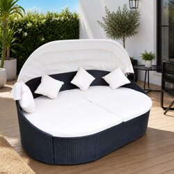 Comfortable and Reliable Outdoor Lounge Bed with Canopy