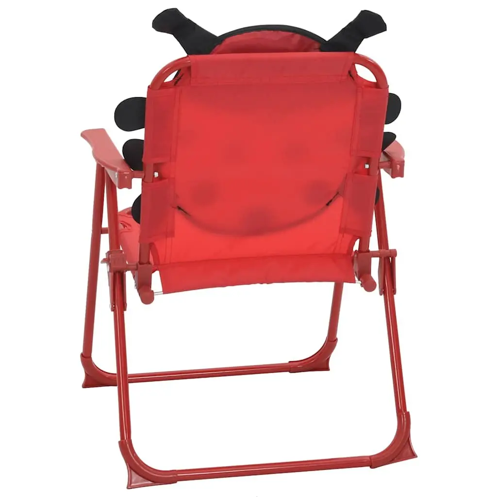 Kids Garden Bistro Set 3 Piece Outdoor Furniture Table Chairs Parasol Red
