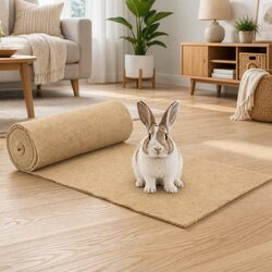 Brown Hemp Mat - Reliable Comfort for Small Pets 0.5x5m