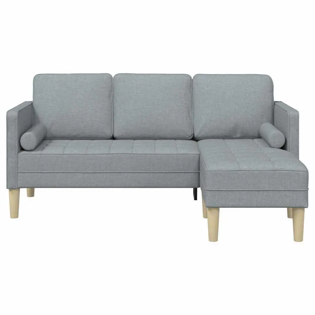 Modular Sofa Set Reconfigurable Living Room Light Grey Polyester