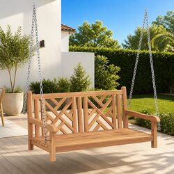 Teak Wood Garden Swing Bench: Quality and Comfort