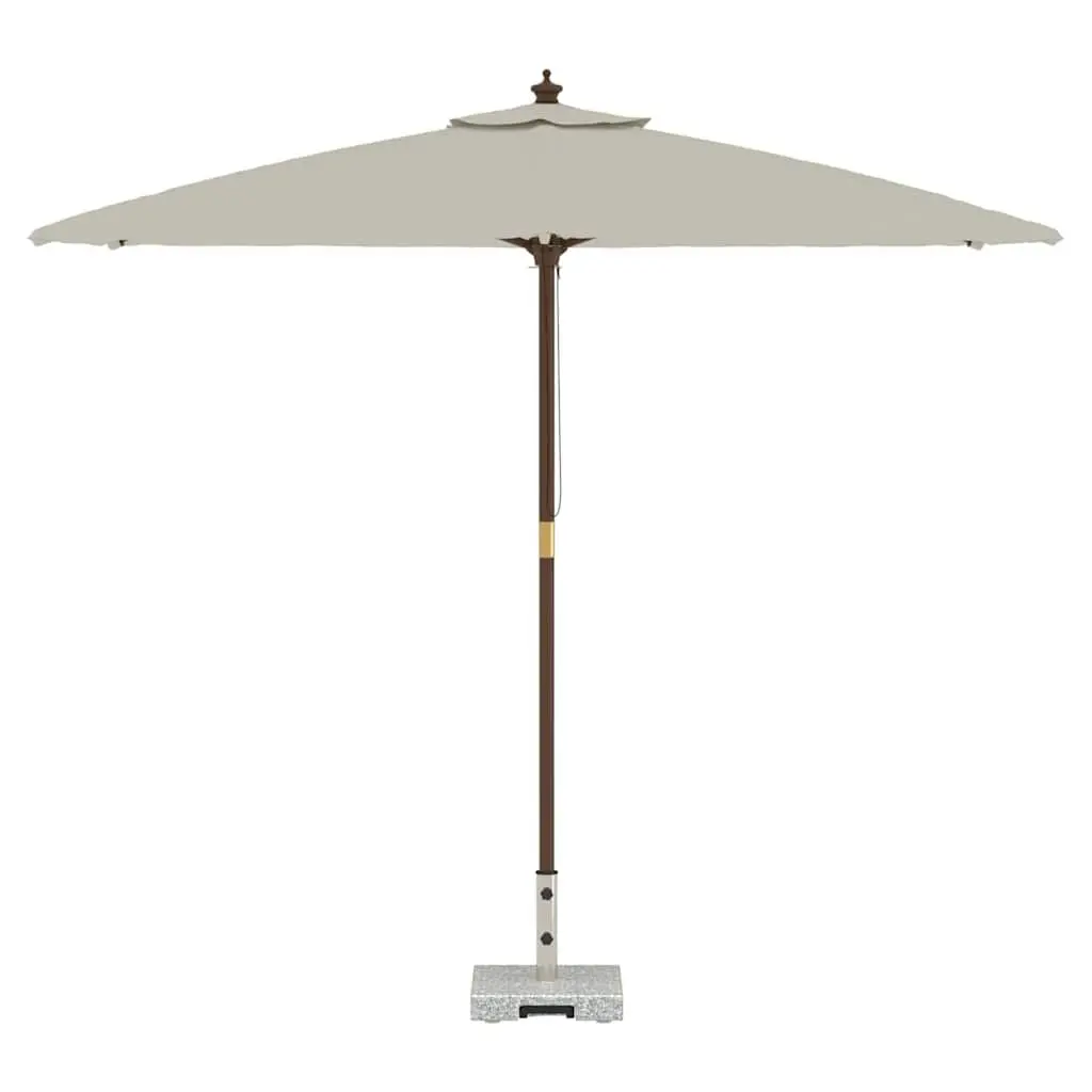 Parasol Base Grey 41 x 41 x 37 cm Granite Outdoor Umbrella Stand