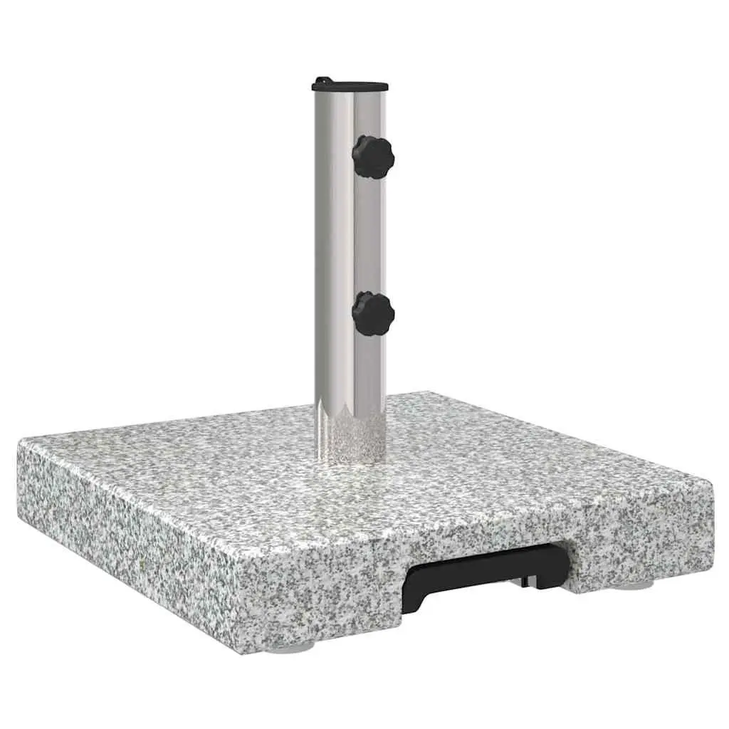 Parasol Base Grey 41 x 41 x 37 cm Granite Outdoor Umbrella Stand