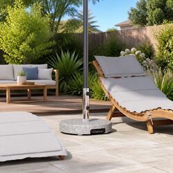 Reliable Outdoor Parasol Base with Strong Granite Design