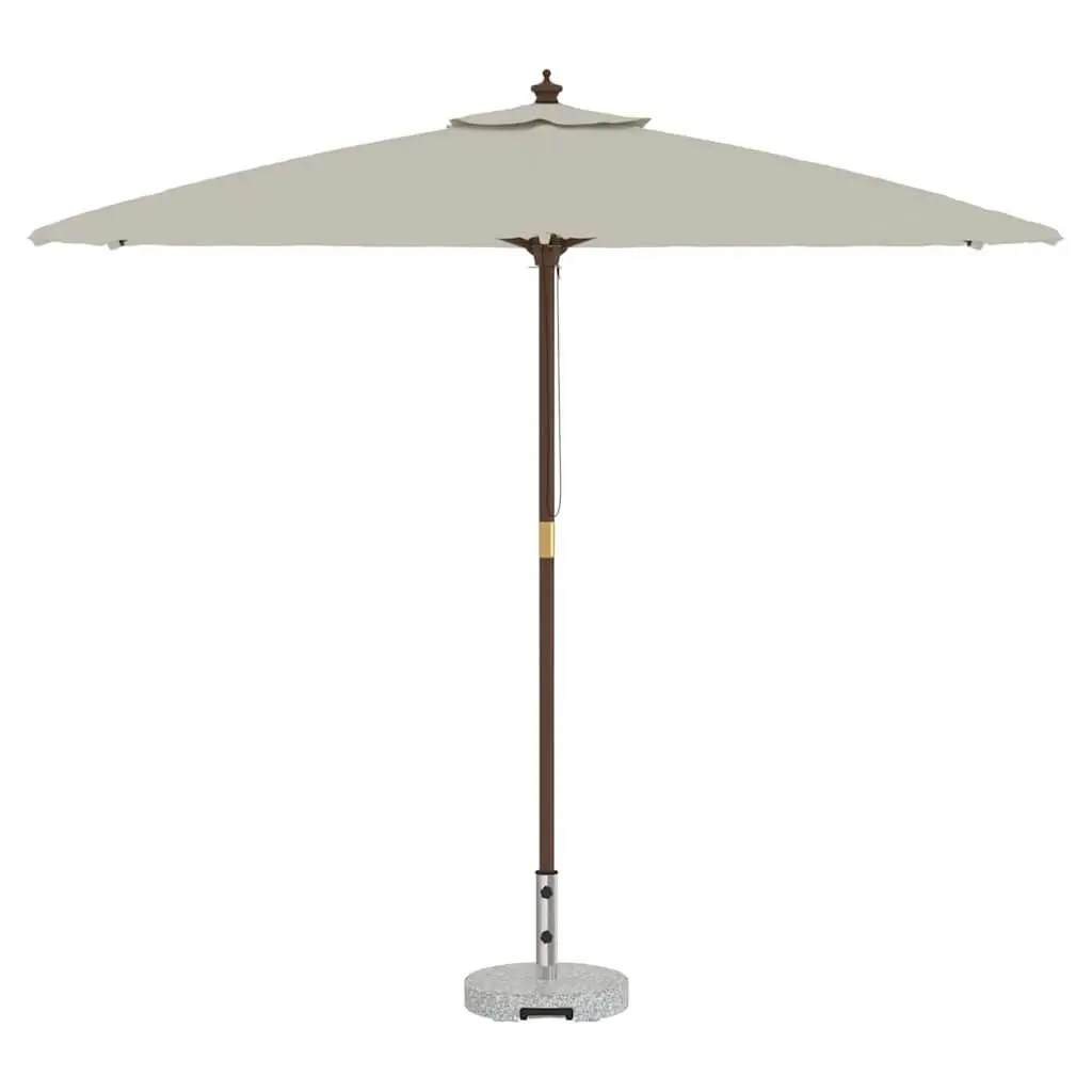 Parasol Base Outdoor Umbrella Stand 45 cm Grey Granite Wheels