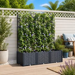 Practical Grey Garden Planters for Your Home