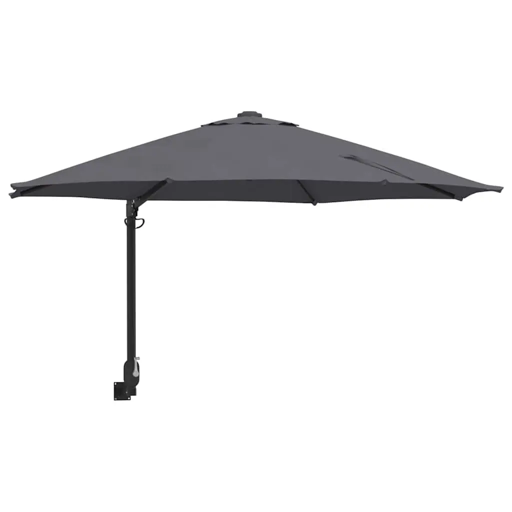 Garden Parasol Cantilever Outdoor Sunshade 248x248x148cm Anthracite