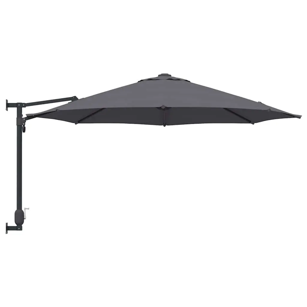 Garden Parasol Cantilever Outdoor Sunshade 248x248x148cm Anthracite