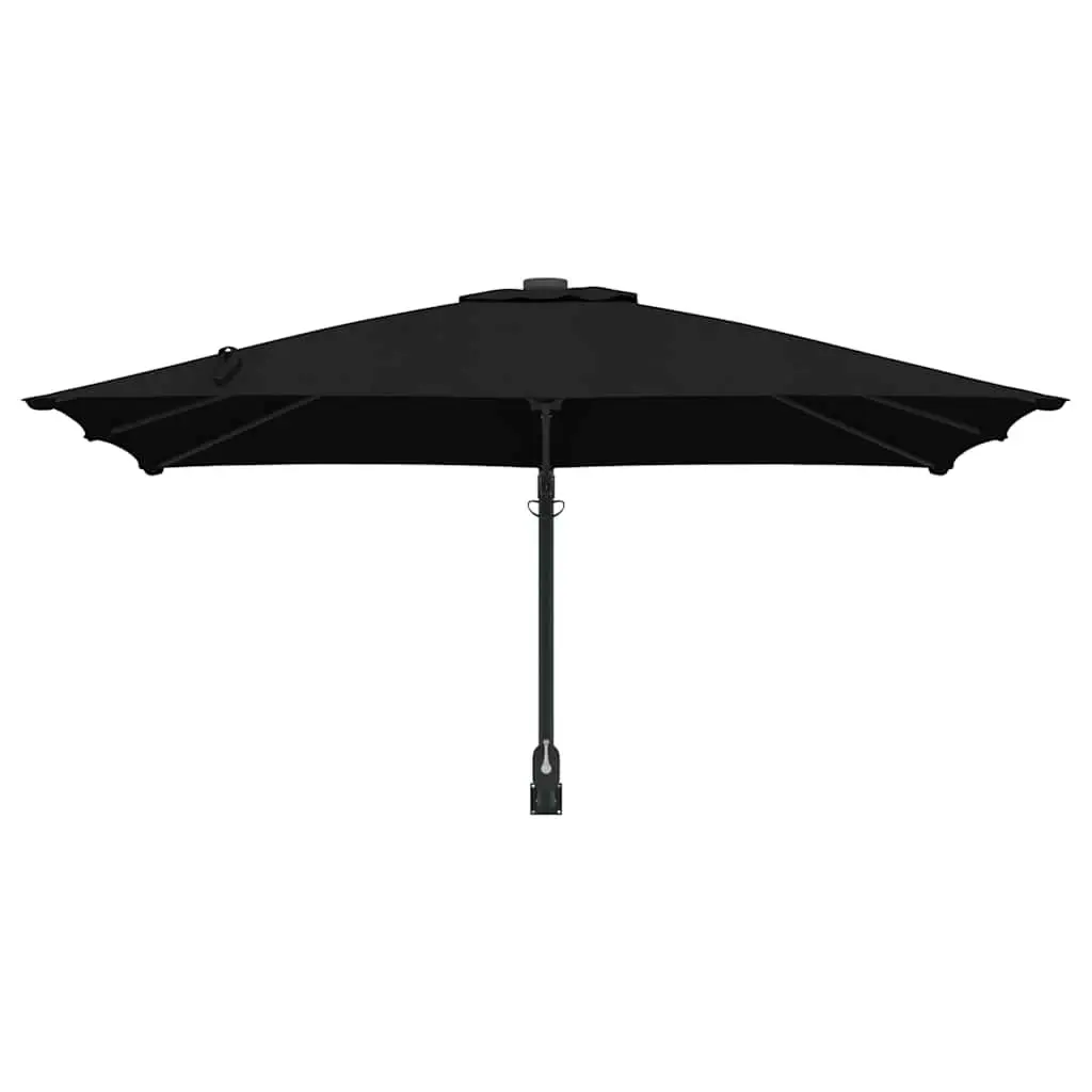 Garden Parasol Outdoor Sunshade 248.5 x 247.5 x 160cm Black