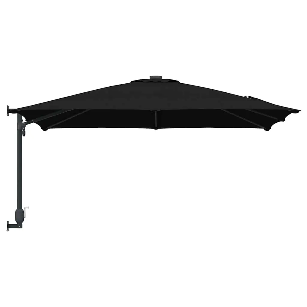 Garden Parasol Outdoor Sunshade 248.5 x 247.5 x 160cm Black