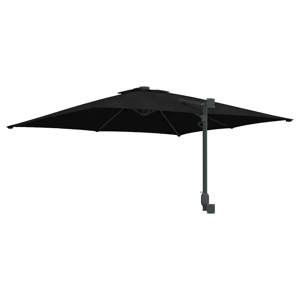 Garden Parasol Outdoor Sunshade 248.5 x 247.5 x 160cm Black