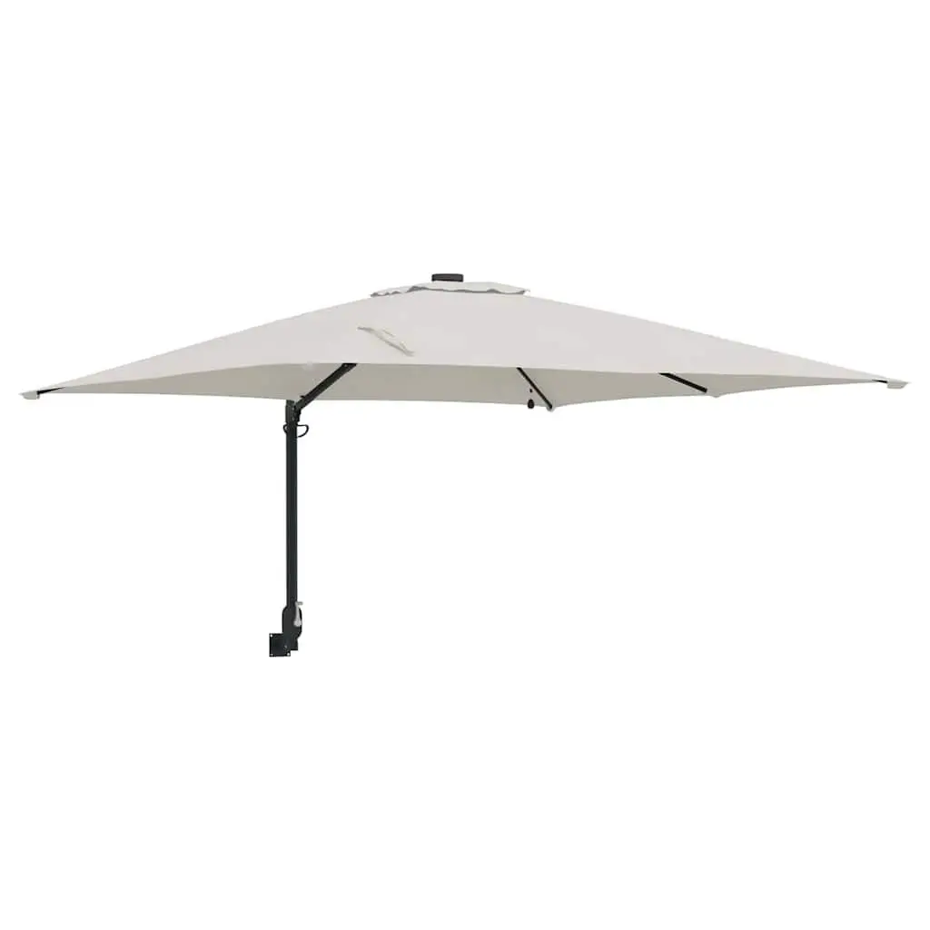 Cantilever Garden Parasol Outdoor Shade Adjustable Tilt 248.5 x 247.5 x 160 Brown