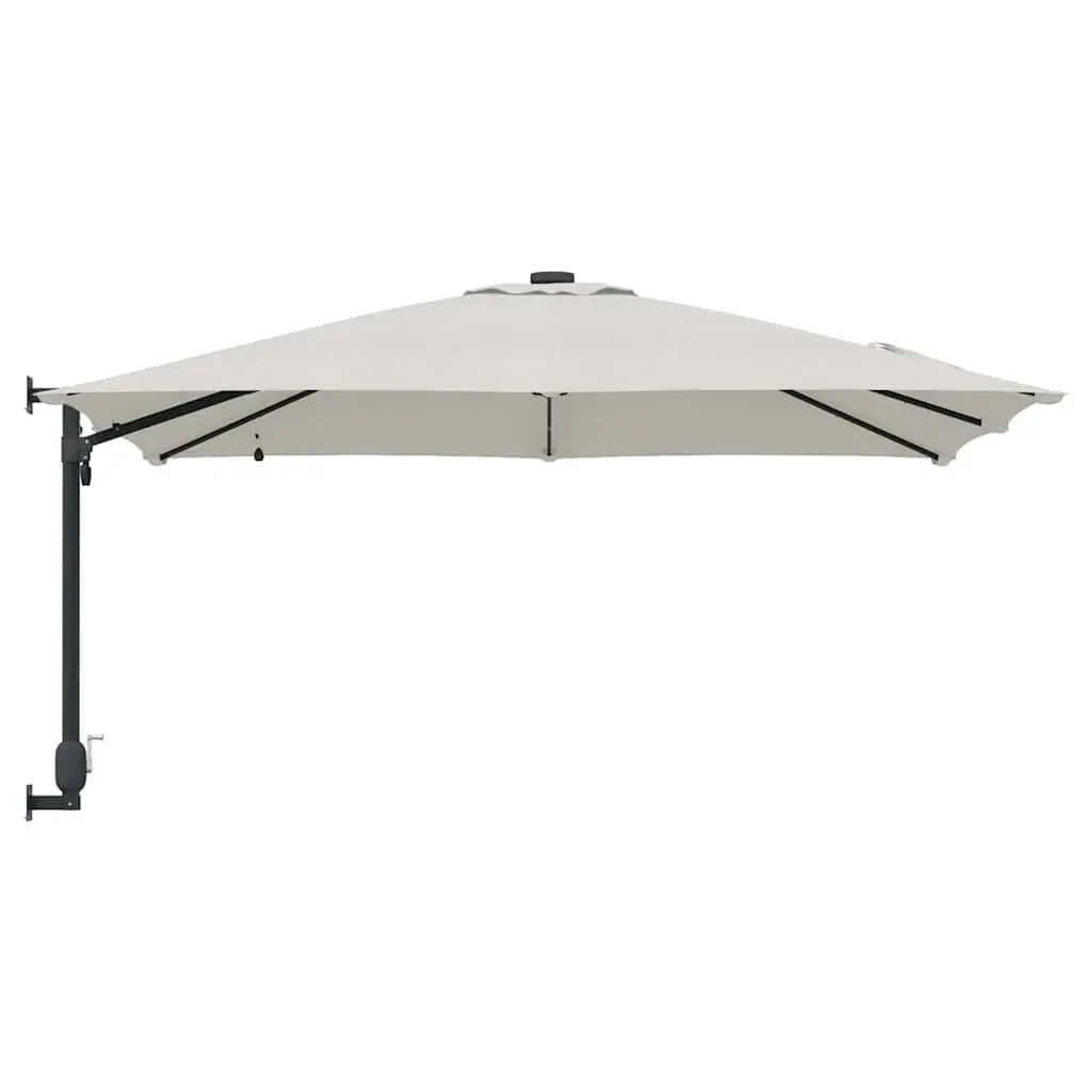 Cantilever Garden Parasol Outdoor Shade Adjustable Tilt 248.5 x 247.5 x 160 Brown