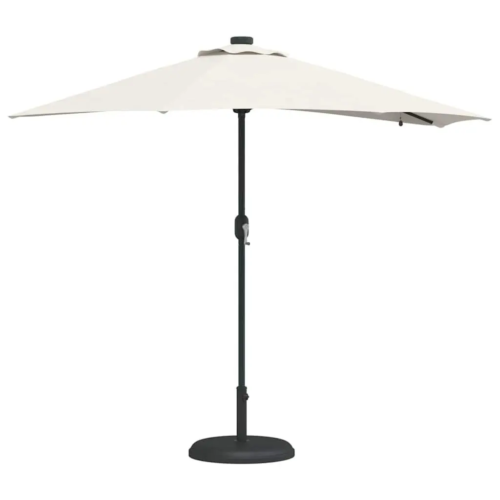 Garden Parasol Sunshade Outdoor Umbrella 294x150x223cm Brown