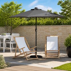 Reliable Garden Parasol with Solar Lights for Your Home