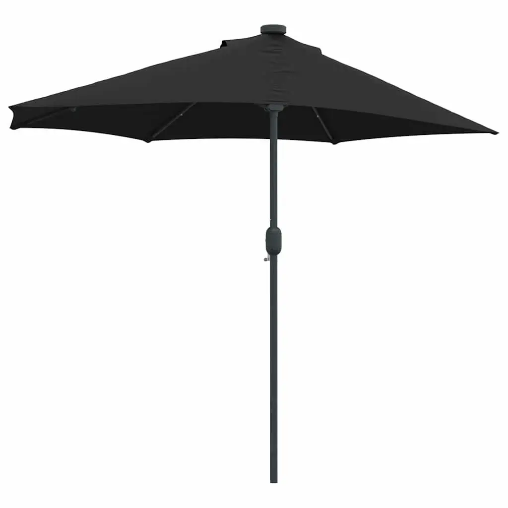 Garden Parasol Sunshade Outdoor Umbrella 294x150x223cm Black