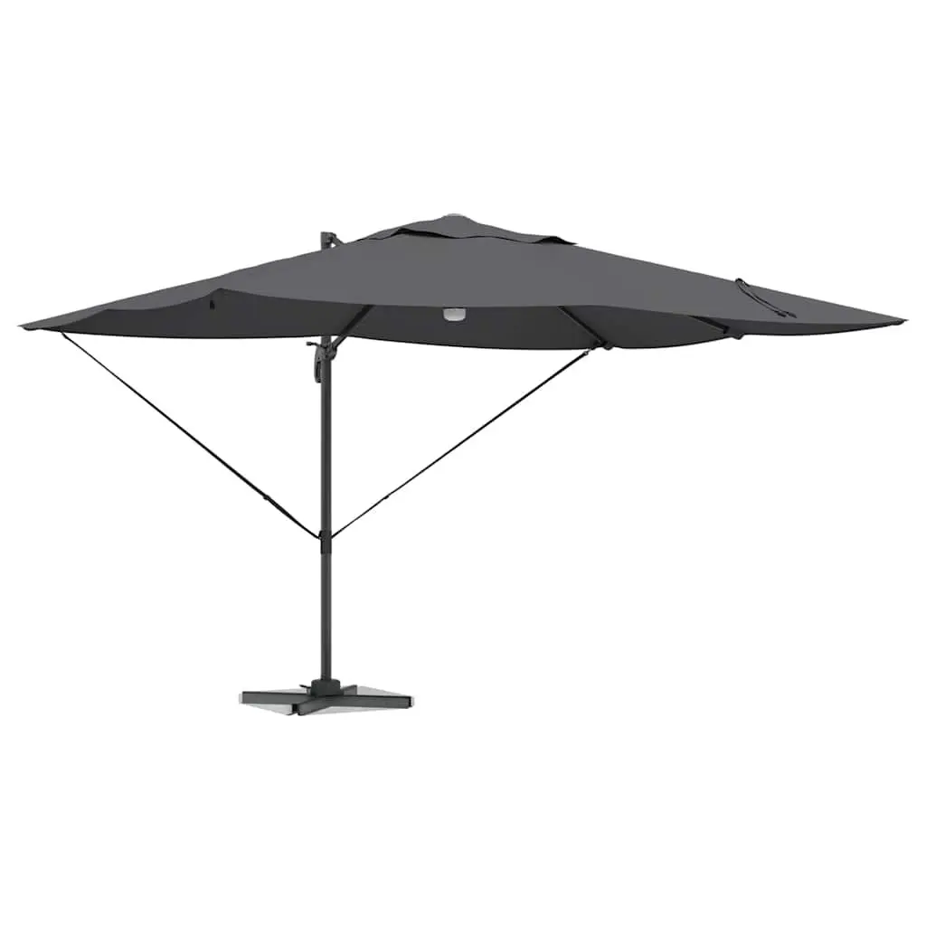 Cantilever Parasol Outdoor Garden Shade 351x250x253cm Anthracite Rotating