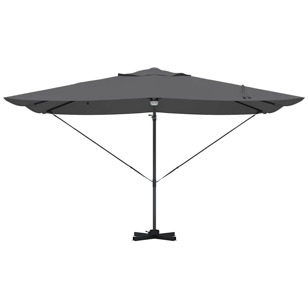 Cantilever Parasol Outdoor Garden Shade 351x250x253cm Anthracite Rotating