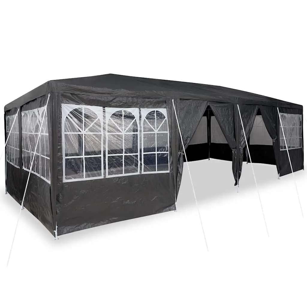 Party Tent Outdoor Canopy 800 x 400 x 266 cm Anthracite Polyethylene