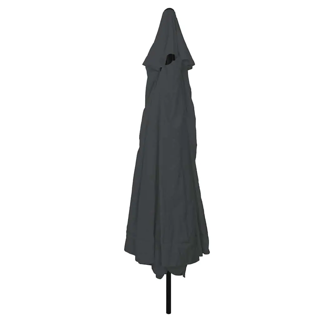 Garden Parasol Outdoor Umbrella Sunshade 394x394x248cm Anthracite