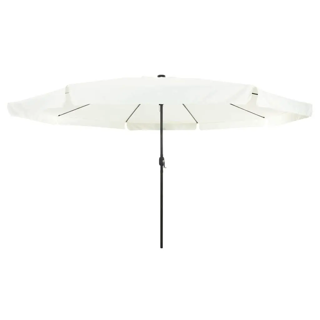 Garden Parasol Outdoor Umbrella Sun Shade Canopy 395cm Sand Anthracite