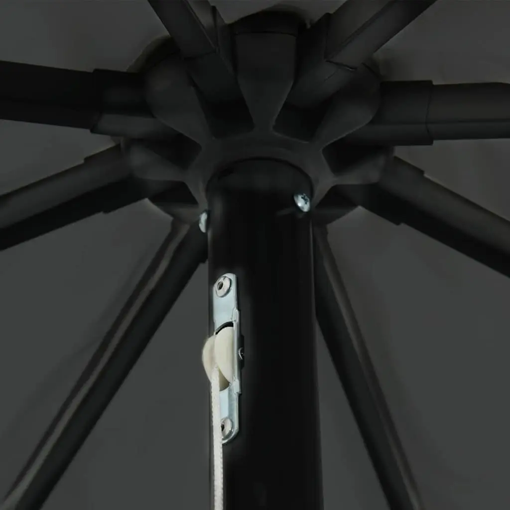 Garden Parasol Outdoor Umbrella 395x395x245cm Anthracite