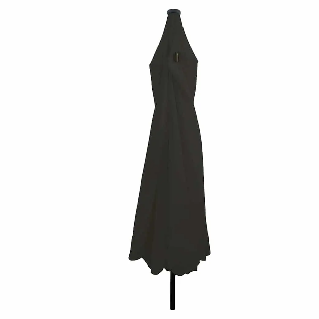 Garden Parasol Outdoor Umbrella 395cm Square Canopy Black