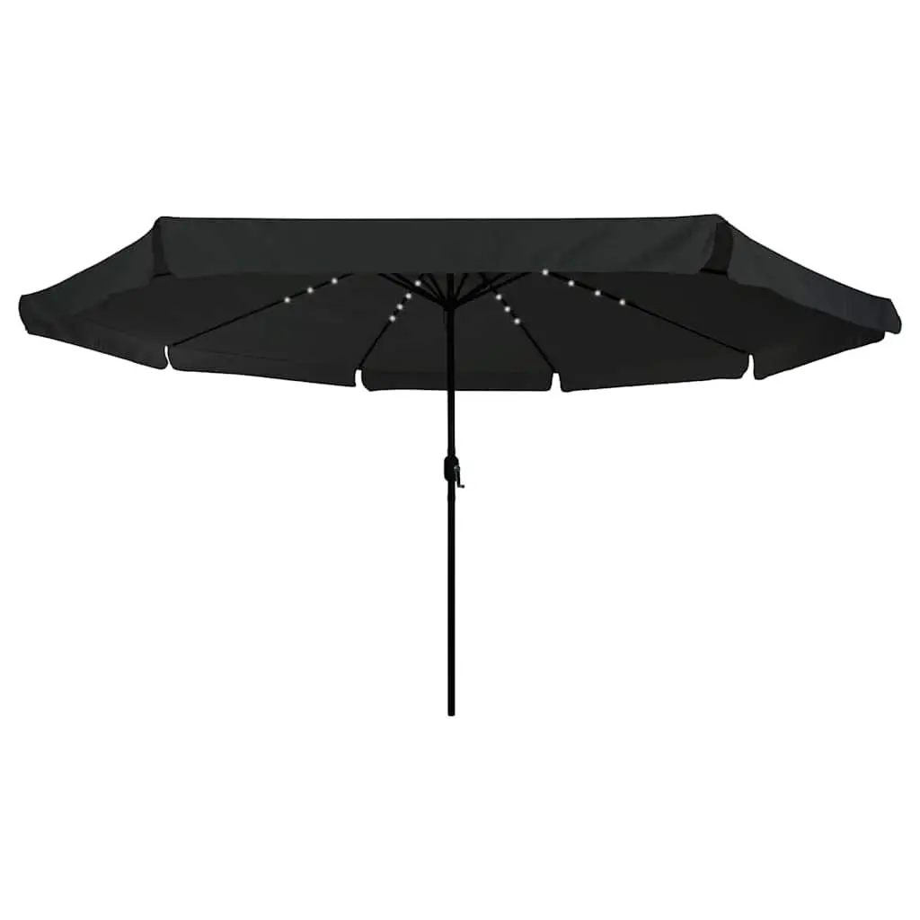 Garden Parasol Outdoor Umbrella 395cm Square Canopy Black
