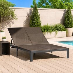 Reliable Brown Sun Lounger with Adjustable Features