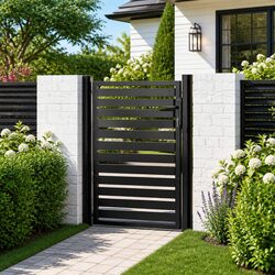 Reliable Black Aluminium Garden Gate for Peace of Mind