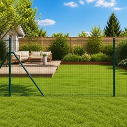 Value 7-Pack of Green Powder-Coated Steel Fence Posts