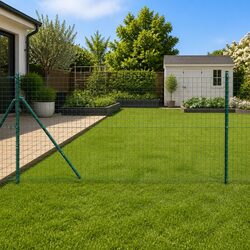 7 Weather-Resistant Green Steel Fence Posts for Gardens