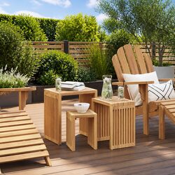 Your Practical Garden Side Table in Solid Teak Wood