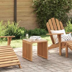 Reliable Brown Teak Outdoor Side Table for Your Space