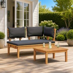 Reliable and Stylish Garden Bench and Table Set in Teak