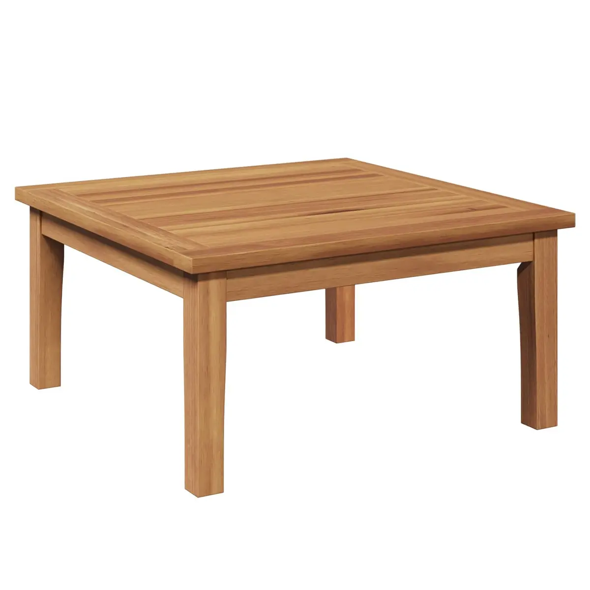 Garden Outdoor Furniture Set Rectangular Brown Solid Teak Wood Patio Table