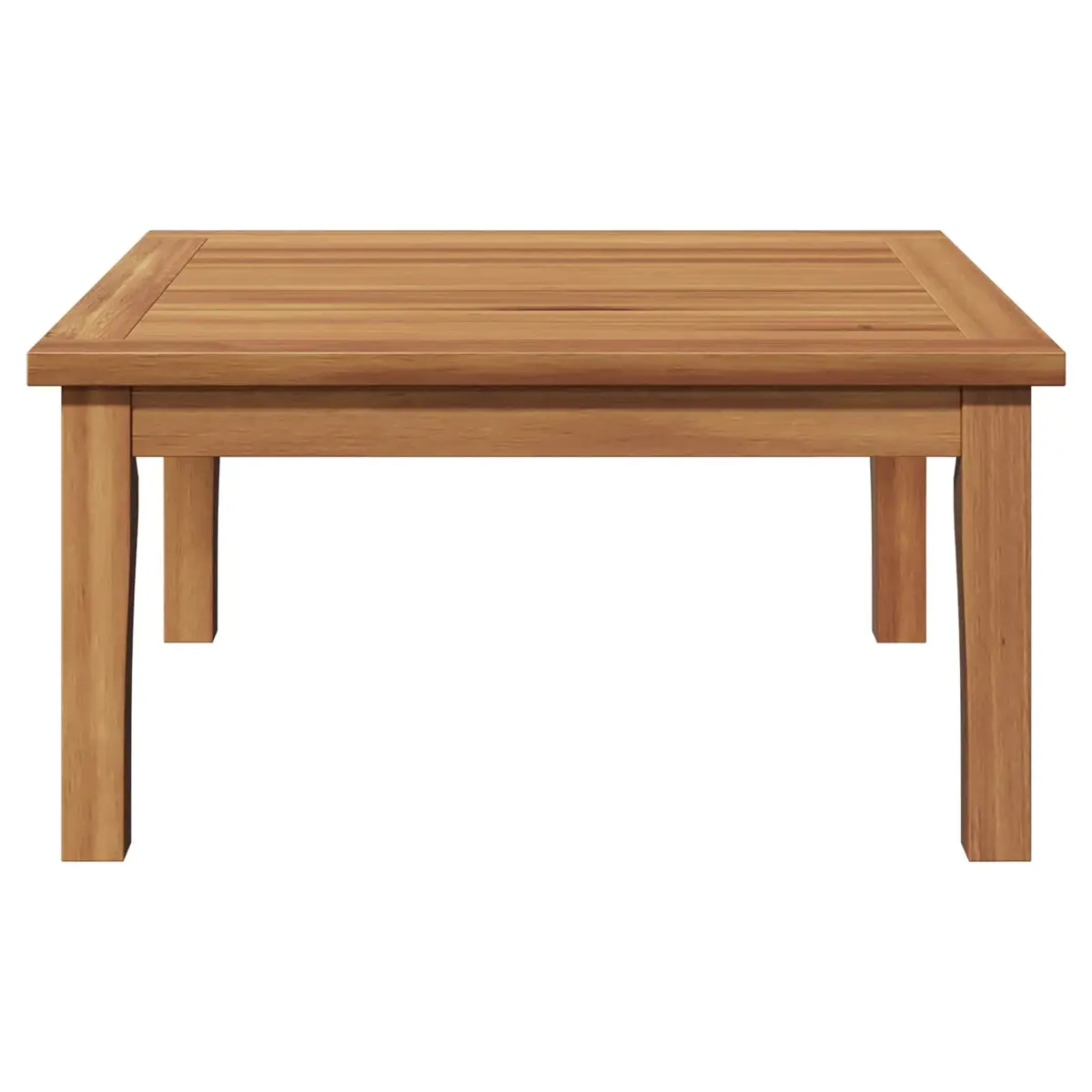 Garden Outdoor Furniture Set Rectangular Brown Solid Teak Wood Patio Table