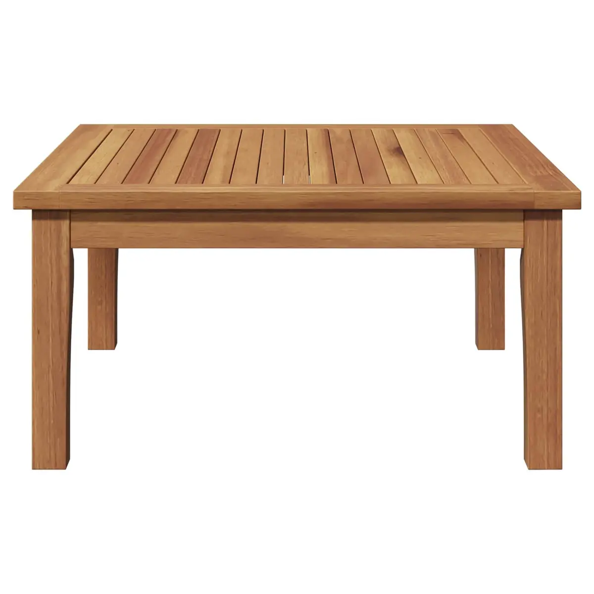 Garden Outdoor Furniture Set Rectangular Brown Solid Teak Wood Patio Table
