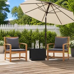 Affordable Teak Wood Outdoor Sofa Chair Set