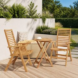 Reliable Outdoor Folding Chairs - 2 pcs in Brown