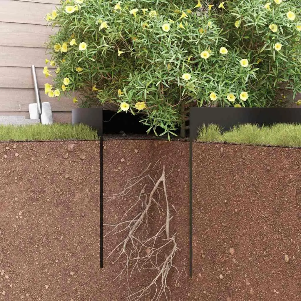 Root Barrier Weed Control 0.7 x 5 m Black Polyethylene Garden Landscape