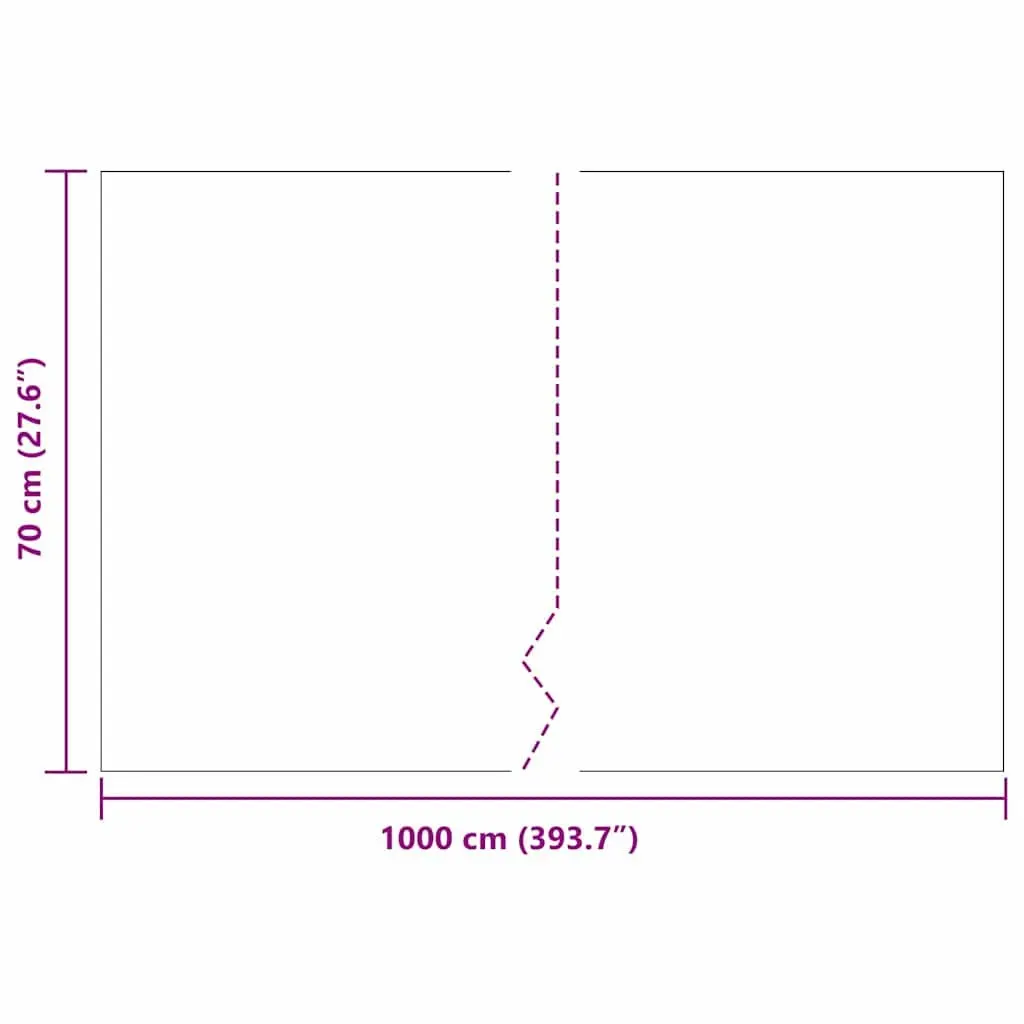 Root Barrier Weed Control 0.7 x 10 m Black Polyethylene