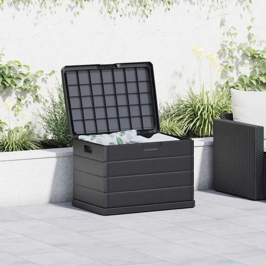 Garden Storage Box Outdoor Indoor Organiser 77.5 x 54.5 x 53 cm Anthracite