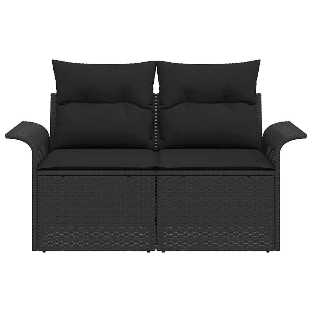 Black Garden Sofa for Outdoor Comfort
