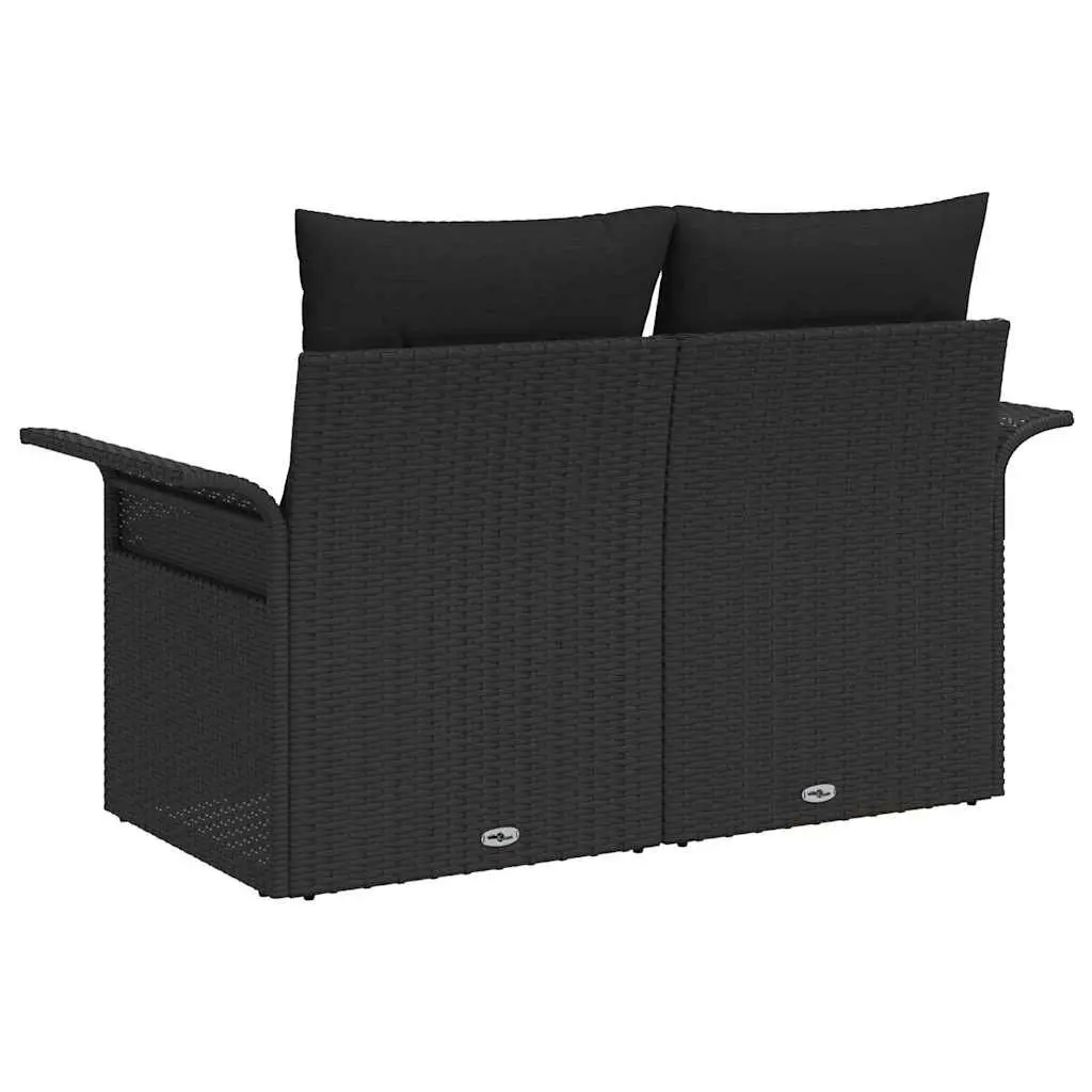 Black Garden Sofa for Outdoor Comfort