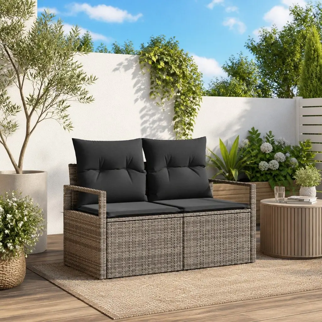 Grey Outdoor Modular Sofa 120x62x69cm