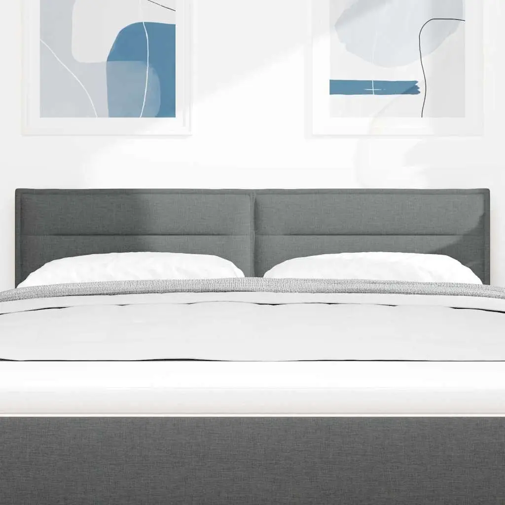Headboard Light Grey 160 cm Modern Height-Adjustable Bedroom Furniture Padded